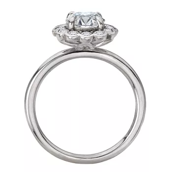 Halo Semi-Mount Diamond Ring 160026-RD100