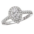 LaVie Halo Semi-Mount Diamond Ring 116088-050S