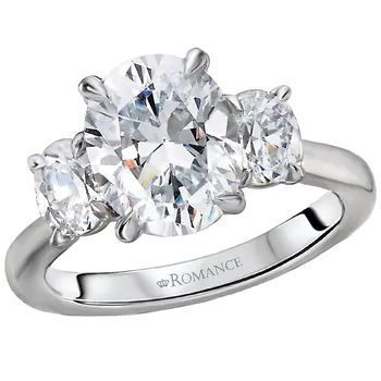*** Lab Grown Diamond *** Custom Semi-Mount Diamond Ring 160080-OV200SPLG