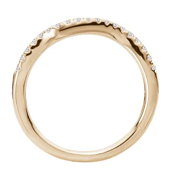 Curved Diamond Wedding Band 160287-200WY