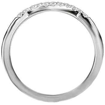 Curved Wedding Band 160048-W