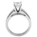 LaVie Peg Head Semi-Mount Diamond Ring 115105-S