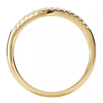 Curved Front Diamond Wedding Band 160342-150WY