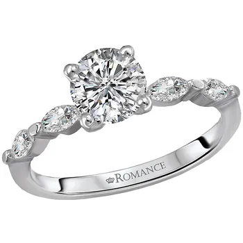 Classic Semi-Mount Diamond Ring 160050-RD100