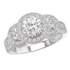 LaVie Halo Semi-Mount Diamond Ring 115088-100