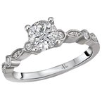 LaVie Classic Semi-Mount Diamond Ring 115431-RD075