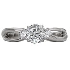LaVie 3 Stone Semi-Mount Diamond Ring 115462-RD075