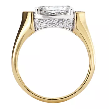 Semi-Mount East-West Moval Engagement Ring 160343-MO150TY