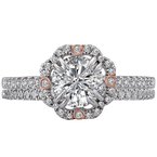 Romance Halo Semi-Mount Diamond Ring 119200-RD100TRK