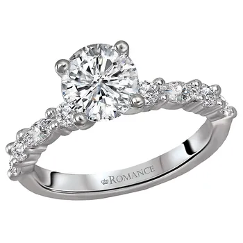 *** Lab Grown Diamond *** Classic Semi-Mount Diamond Ring 160052-RD100LG