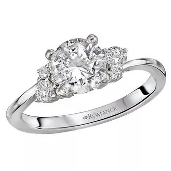 *** Lab Grown Diamond *** Diamond Semi-Mount Engagement Ring 160162-RD100LG