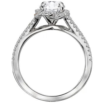 Halo Semi-Mount Diamond Ring 160036-RD100