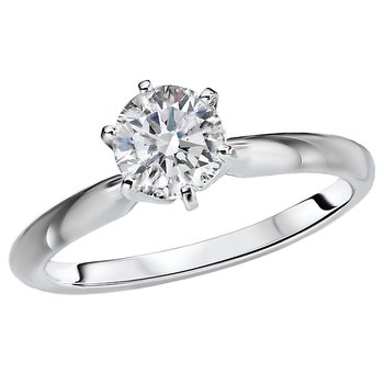 Solitaire Diamond Ring 114030-6RD100W