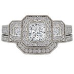 LaVie Halo Semi-Mount Diamond Ring 115092-100