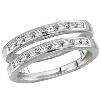 Diamond Wrap Wedding Band with Guard 113913-WRAP
