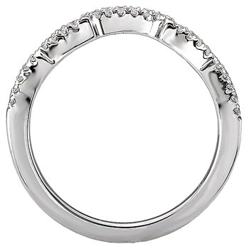 Scalloped Matching Band 115401-100W
