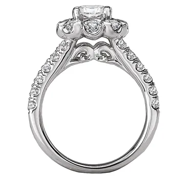 Halo Semi-Mount Diamond Ring 119113-100K