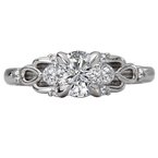 LaVie Classic Semi-Mount Diamond Ring 115468-RD075