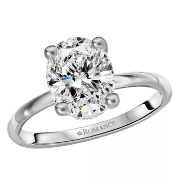 Diamond Hidden Halo Engagement Ring 160151-OV200PT