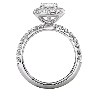 Halo Semi-Mount Diamond Ring 119148-RD100K