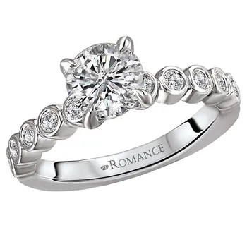 Peg Head Semi-Mount Diamond Ring 119145-100K