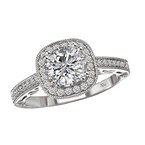 LaVie Halo Semi-Mount Diamond Ring 115071-050