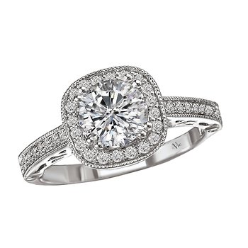 Halo Semi-Mount Diamond Ring 115071-050