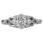 LaVie Classic Semi-Mount Diamond Ring 115468-OV075
