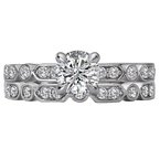 LaVie Classic Semi-Mount Diamond Ring 115483-RD075