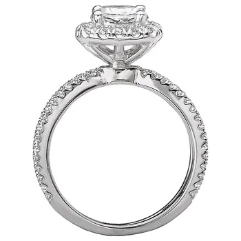 Halo Semi-Mount Diamond Ring 119154-CR100K