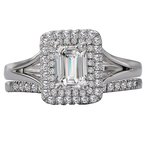 LaVie Split Shank Semi-Mount Diamond Ring 115426-EM075