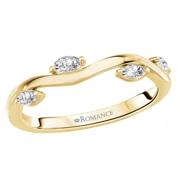 Wavy Diamond Wedding Band 160349-WY