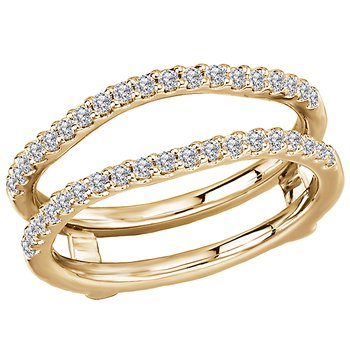 Diamond Wrap Ring with Guard 113924-WRAPY
