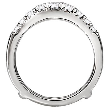 Diamond Wrap Wedding Band with Guard 113936-WRAP