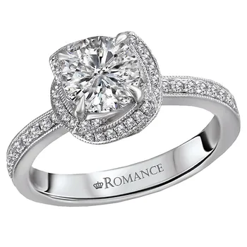 Halo Semi-Mount Diamond Ring 119225-RD100K