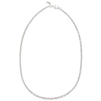 Sterling Single Rollo Chain 20", Rhodium Finish VHC 4S-20