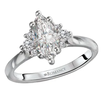 Semi-Mount Diamond Engagement Ring 160191-MQ100