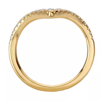 Curved Diamond Wedding Band 160311-WY