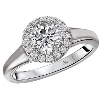 Halo Semi-mount Diamond Ring 115290-100
