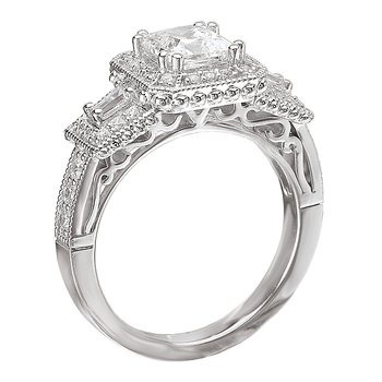 Halo Semi-Mount Diamond Ring 115093-100