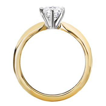 Solitaire Semi-Mount Diamond Ring 114001-6RD050TYS