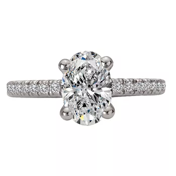 Semi-Mount Diamond Engagement Ring 160214-OV150PT