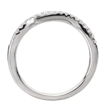 Curved Diamond Wedding Band 160288-200W