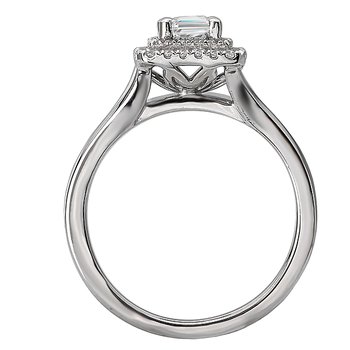 Split Shank Semi-Mount Diamond Ring 115426-EM075
