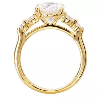 Classic Semi-Mount Lab Grown Diamond Engagement Ring 160125-OV300YLG