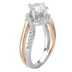 Romance Two Tone Semi-Mount Diamond Ring 117508-100TRK