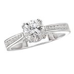 LaVie Peg Head Semi-Mount Diamond Ring 115005-100