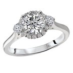 LaVie Halo Semi-Mount Diamond Ring 115222-100