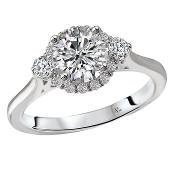Halo Semi-Mount Diamond Ring 115222-100