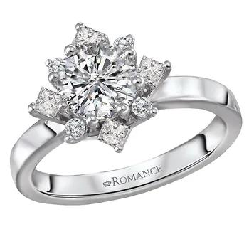 Halo Semi-Mount Diamond Ring 119273-RD100K